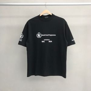 Balenciaaaaga marca de lujo hombres diseñador camiseta camisetas polos cuello redondo estampado estilo polar ropa de verano con calle camiseta BA de algodón puro para hombres y mujeres BALe211231