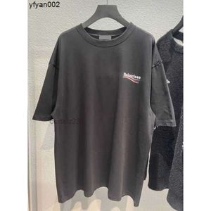 Balenciag T-shirt Été Nouvelle Broderie Classique Designer Luxe Hommes Femmes Top Lettre Coton Vêtements À Manches Courtes Col Rond 1nsv 1nsv