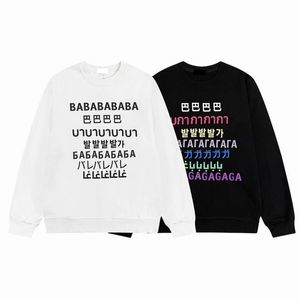 Balencieges Designer Mens Hoodies Classic Borduurde letters Dames Sweatshirt Zwart en Witkleur Mode T-shirt naar Balencaigaity Przi