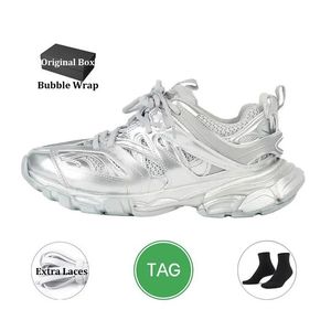 Balencig 30 Balencaiiga Balenicass 3 Piste 2023 Chaussures décontractées pour hommes baskets Platforms Triple S Black Blue Vintage Tracks LED Runners Tesss Gomma Leather WA