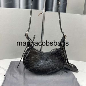 Balencig tas balencias le cagole crossbody ontwerper tas lederen handtas le cagole tas hete verkoop verouderde zilveren hardware zip pouch dames ontwerpers tassen portefeuilles 3TJ4