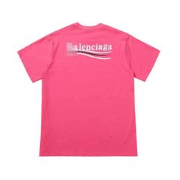 Balencigaa Shirt T-shirts d'été Bal Designer pour femmes pour femmes Spring Paris en vrac T-shirt Casual Luxury Clothing Streetwear Shorts Sleeves Polo Tailles S-XL 5S1 908