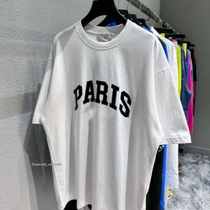 Balencigaly France Paris Designer Coton Mélange T-shirts Lettre Imprimé Hommes Femmes Manches Graphiques 2B Vêtements Casual Mode Tendance Balencaigaly Ras Du Cou 4846