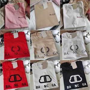 Balencigaly Frankrijk trend Parijs Katoenmix T-shirts B Letter Gedrukt Heren Dames Grafische Mouwen 2B Kleding Casual Designer Merk mannen Balencaigaly Ronde Hals