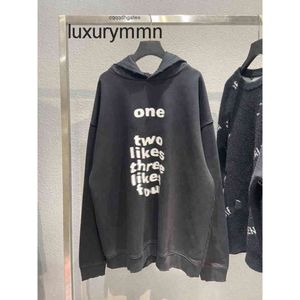 balencigas heren hoodies Italië merk phantom Parijs vaste verven stof handgemaakte gat liefhebbers 'dezelfde Pullover Hoodie trui Unisex C8WQ