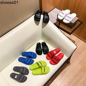 balencigas slippers vrouwelijke 2023 zomer outdoor wear indoor anti slip waterdichte een woord cool slipper brief paar strand schoenen C