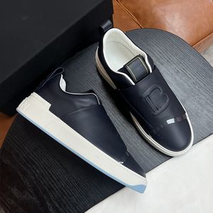 Luxe casual sportschoenen voor heren, geïmporteerd uit Italië, kalfsleer, tweekleurige rubberen buitenzool