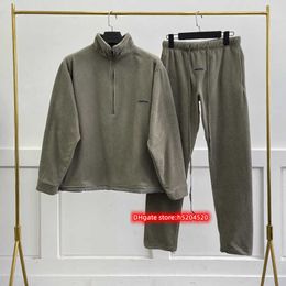 Balf 23/24 Sudaderas con capucha para hombres y mujeres Diseñador de moda Sudaderas con capucha esenciales Teme el uso de doble hilo High Street Traje de lana Suéteres Pantalones