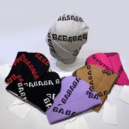 Gorro de bola Gorros de cubo de moda de invierno para hombres y mujeres Gorros anticongelantes de punto con bridas de lana para mujeres