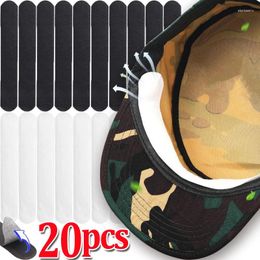 Kogelcaps 10/20 stks katoen zweet-absorberende voering kussens hoed anti-dirt sportgordel dop rand rand reductor sticker halslijn onzichtbare witte tape