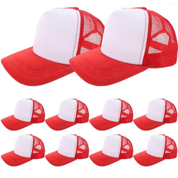Casquettes de baseball 10 pièces casquette de baseball sublimée été sublimation transfert de chaleur chapeau bricolage polyester chapeaux vierges hommes femmes