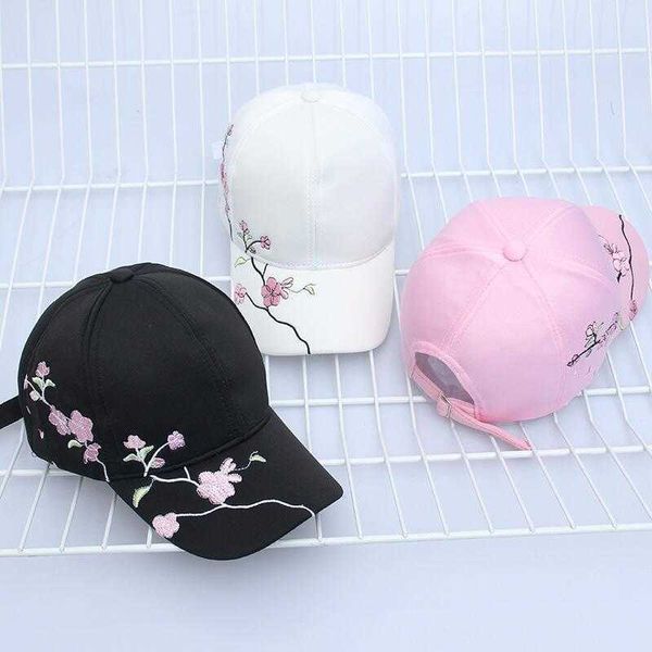 Capas de pelota 100% de alta calidad Sombreros de béisbol de algodón para mujeres Flowery Flower Hip Hop Casual Snback CS Regalos