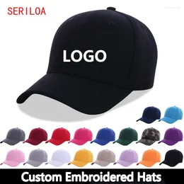 Casquettes de baseball 10pcs chapeaux brodés personnalisés casquette nom personnalisé adulte hip-hop baseball plat