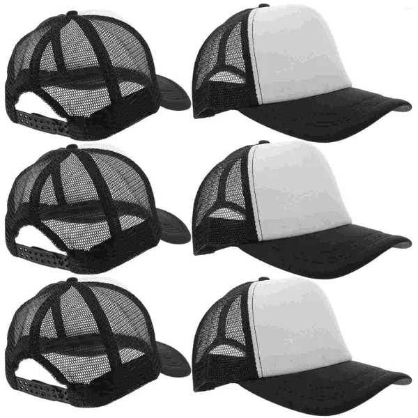 Casquettes de balle 10pcs unisexe chapeau d'extérieur bricolage casquette de sublimation vierge transfert de chaleur baseball sports