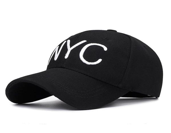 Casquettes de baseball 2021 Casual NYC 3D Lettre Broderie Papa Chapeau Hommes Femmes Été Mode Casquette De Baseball Printemps Automne Visière Réglable Chapeaux8326729