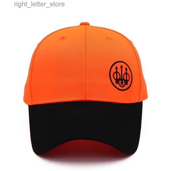 Casquettes de baseball 2021 Nouveau Leita Gun Hommes et femmes Casquette de baseball tactique en plein air Mode Broderie Fluorescent Orange Chapeau YQ231214