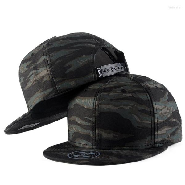 Capes de balle 2022 Camouflage Hop Hat Cap Men de chapeau plat.