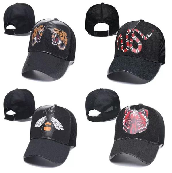 Casquettes de baseball 2022 Designer Hommes Casquettes de baseball femme Marque Tiger Head Chapeaux abeille serpent léopard Os brodé Hommes Femmes casquette Sun Hat gorras Sports