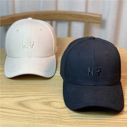 Ball Caps 2022 Ins Popular Big Bim Letter Borduurde Hardop Baseball Cap Women's Autumn and Winter Casual Hat Men's Sports Cap G230201