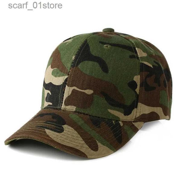 Casquettes de baseball 2022 Printemps / Été Hommes Armée Camo C Camo Baseball Chasse Pêche Blanc Désert HatC24319