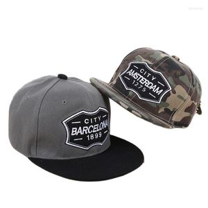 Ball Caps 2022 -stijl brief geborduurde heren hiphop vintage platte rand honkbal hoed klassieke snapback trucker papa hoeden