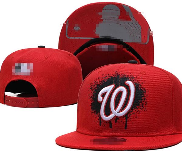 Ball Caps 2023-24 '' Nationals '' Unisexe Fashion World Series Baseball Cap La ny Snapback Hat Men Femmes Sun Hat Bone Gorras Gorras Cap de taille ajustée Wholesale A8
