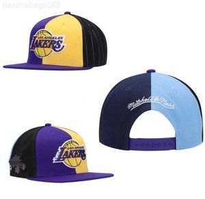 Ball Caps 2023 American Basketball Lakers Snapback Hats 32 équipes Designer de luxe Hou OKC Phi Lac Casquette Sports Hat Strapback Snap Back Adjustable Cap A1