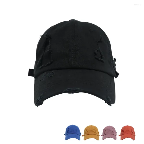 Gorras de bola 2023 Agujeros en blanco Ny Gorra de béisbol Czapki Hip Hop Cappelli Snapback Flat Hombres Mujeres Cachuchas de Hombre Sombrero negro