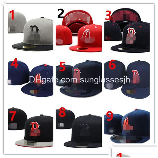 Casquettes de balle 2023 Mode Toutes les équipes de baseball Snapbacks Ajusté Lettre T A B SF S Sports de gros Sports de plein air Broderie Coton Plat FL Fermer