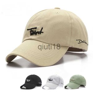 Ball Caps 2023 Fashion Casual vrouwen Cap Katoen Engelse Letters Fzint Trendy mannen Hip Hop Student Geborduurde Baseball cap x0927