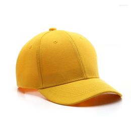 Casquettes de balle 2023 mode casquette pour enfants couleur unie avant-toit incurvé bébé soleil en plein air crème solaire Baseball pour 3-6 ans