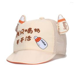 Casquettes de baseball 2023 mode mignon Baseball garçons filles coton chapeau à visière bébé été Anti-soleil soleil chapeaux belle impression en plein air casquette de voyage