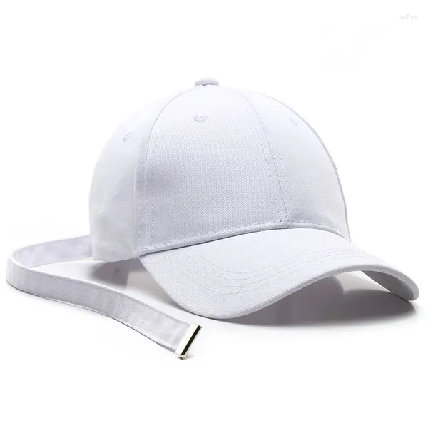 Gorras de béisbol 2023, sombrero de moda, gorra de algodón de Color sólido, gorra de béisbol ajustable de cola larga, para hombres y mujeres, parejas, estudiantes, venta al por mayor