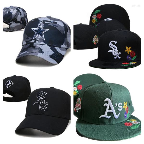 Gorras de bola 2023 Sombrero de béisbol ajustable de moda para sombreros casuales al aire libre Gorras Hombre Mujeres Huesos medio cerrados al por mayor