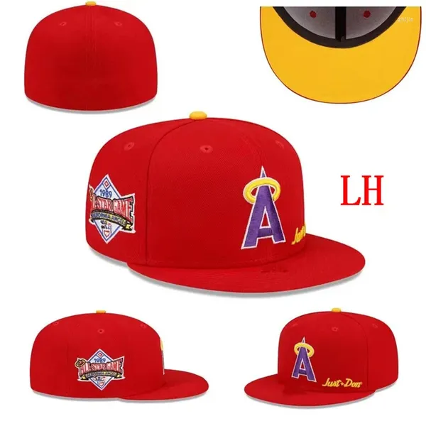 Gorras de bola 2023 Gorra de béisbol ajustada Letra Bordado SOX Hombres y mujeres Hip Hop Street Fit Hat Tamaño al por mayor