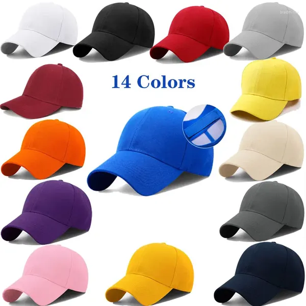 Casquettes de baseball 2023 Haute qualité en gros unisexe réglable papa chapeau hommes femmes 14 casquette de baseball de couleur unie avec impression personnalisée logo Gorras
