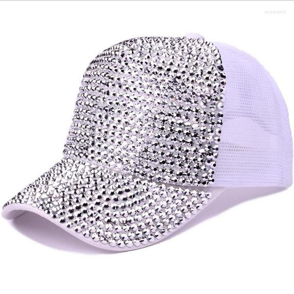 Gorras de béisbol 2023 de lujo con lentejuelas y diamantes de imitación, gorra de béisbol de algodón con perlas para mujer, sombrero de verano para mujer, gorra Snapback, sombreros de Hip Hop Bone