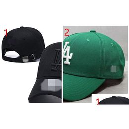 Бейсбольные кепки 2023 Новейшие мужские кепки Дизайнерские бейсбольные кепки S La Trucker для мужчин и женщин Круглые активные буквы с регулируемым остроконечным H5-5.23-9 D Dhfvt