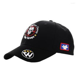 Ball Caps 2023 Rusland Wagner Group Army Baseball Cap Heren Dames Buitensporten Katoen Zwart Wit