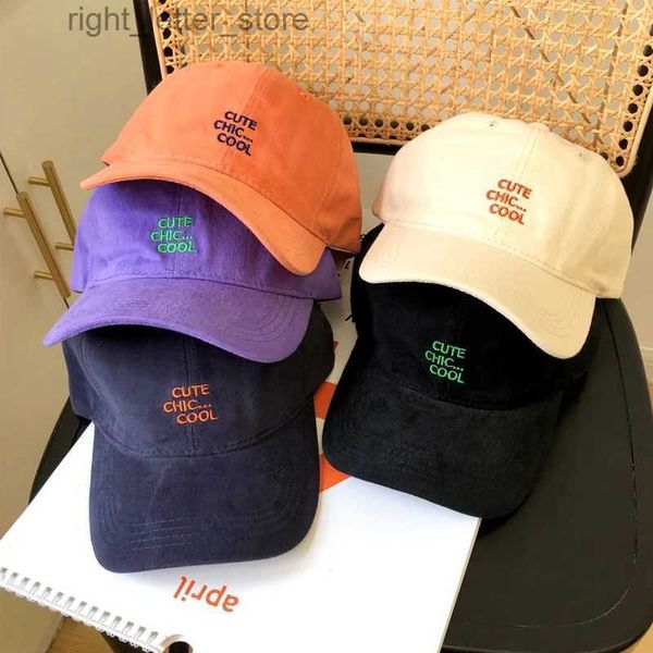 Casquettes de baseball 2023 Streetwear Orange Violet Marque Casquette de baseball Printemps Femmes Designer Chapeaux Simple Hip Hop Élégant Hommes Casquettes Gorra Hombres YQ231214