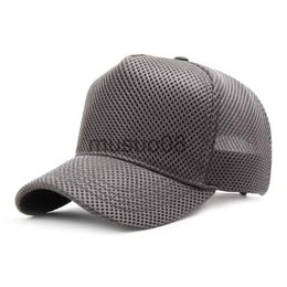 Casquettes de baseball 2023 Summer Big Bone Dad Outdoors Sun Caps Adult Trucker Cap Big Head Men Plus Size Mesh Baseball Caps 55-60cm 60-65cm J230608