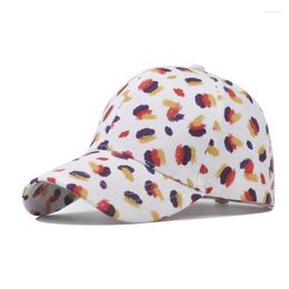 Kogelcaps 2023 Trendy brood honkbal tie-dye print ontwerp gezicht pet voor mannen vrouwen casual straattrucker hoed