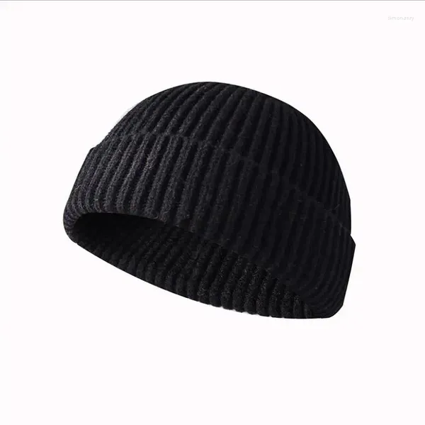 Gorras de bola 2023 unisex otoño invierno color sólido sandía punto lana sombrero gorra nieve