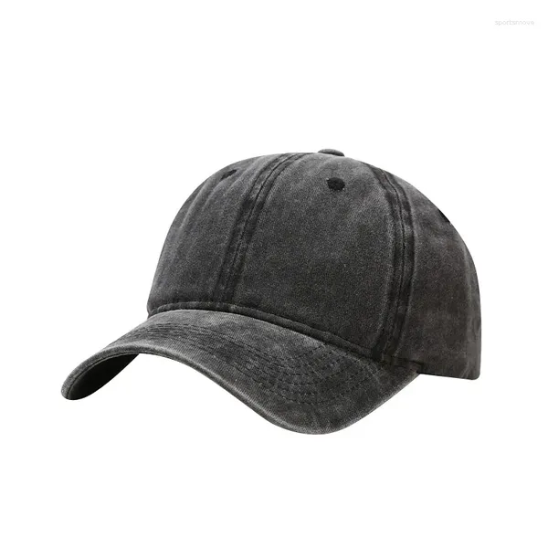 Tapas de pelota 2023 Washed Vintage Simple Baseball Cap Baseball Men's and Women's Outdoor Alling-Matching Peaked Tendy Hat a moderados