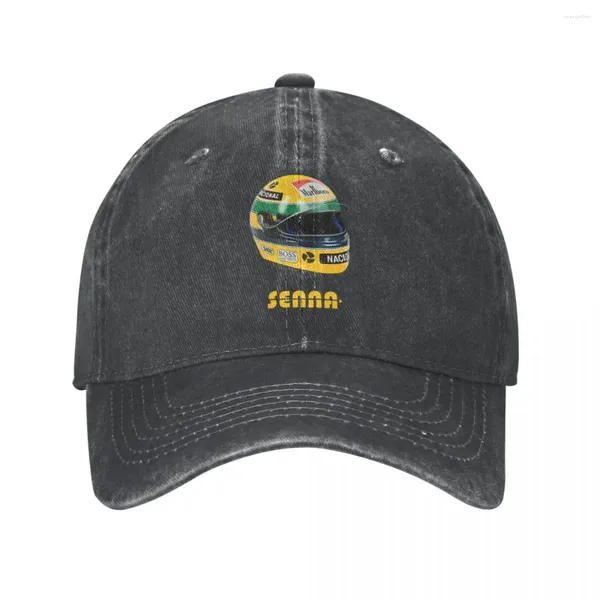 Tapas de pelota 2024 Ayrton Senna Flag Brasil Basil Béisbol Snapback Snapback Dad Motorcycles Spring Autumn Hip Hop Casquette