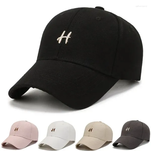 Gorras de bola 2024 Bbaseball Cap Hombres y mujeres Primavera Otoño Bordado tridimensional Casual Show Face Pequeño sombrero de ala ancha