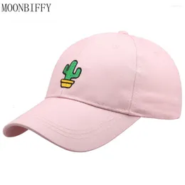 Gorras de bola 2024 Cactus bordado gorra de béisbol moda pareja sombrero verano transpirable deportes al aire libre papá sombreros hip pop streetwear