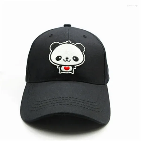 Casquettes de baseball 2024 Panda de bande dessinée broderie coton casquette de baseball hip-hop réglable chapeaux de relance pour hommes et femmes 178