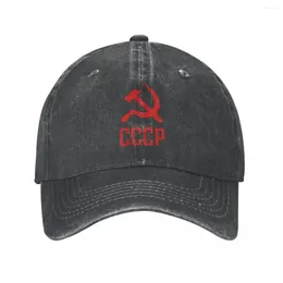 Tapas de pelota 2024 CCCP Unión Soviética Lavada de algodón Béisbol Capilla Snapback Snapback Mujeres Mujeres Russia Spring Summer Casquette casual