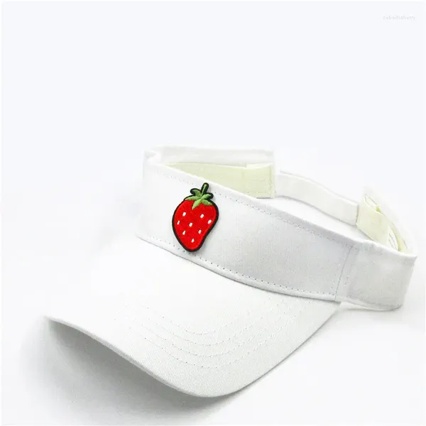 Gorras de bola 2024 Algodón Fresa Fruta Bordado Viseras Gorra de béisbol Snapback ajustable para hombres y mujeres 177